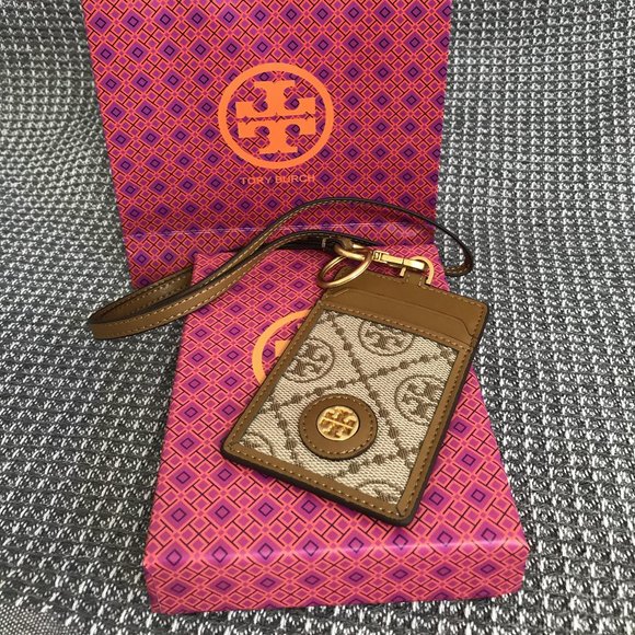 Tory Burch Accessories - Tory Burch Monogram Lanyard ID Credit Card Holder